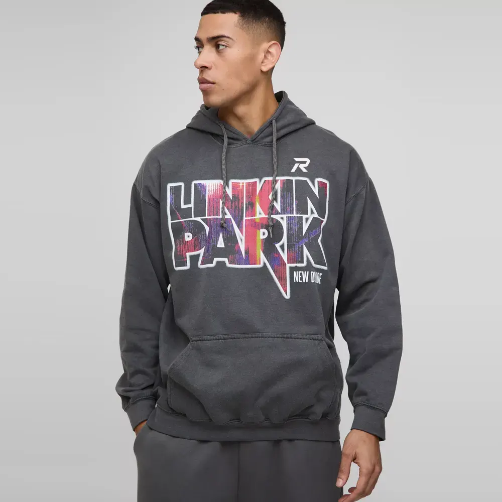 Oversized Link Park Washed License Hoodie
